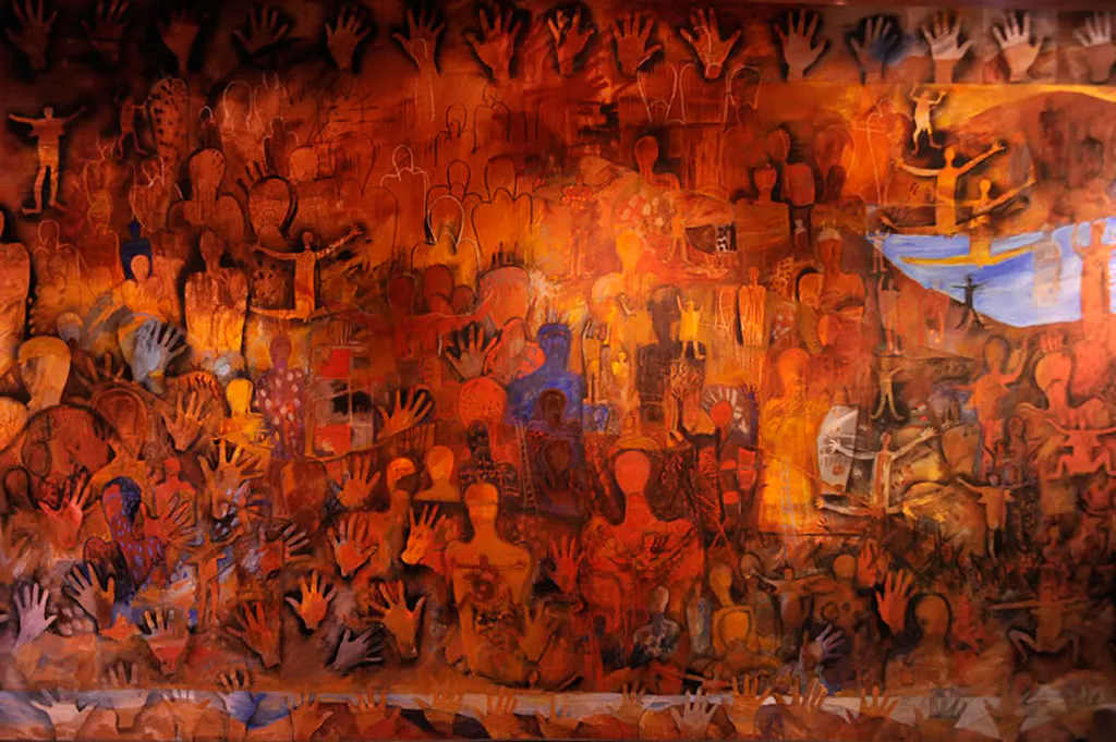 <p>Los que quedan | Muro transitable 1500 cm, 300cm | Walk through wall | Museo de las Californias |  CECUT Centro Cultural Tijuana | 2001</p>
