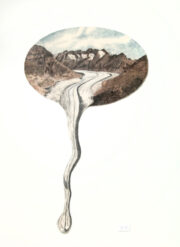 Grosser Aletsch Gletscher De la serie Malaise 2020 Fieltro de lana