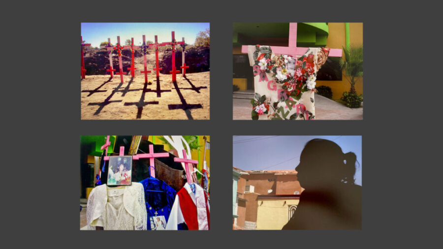 Ciudad Juárez, 2009. 4 fotografías 25 x 33 cm c/u. Obra realizada en el contexto del caso del Campo Algodonero